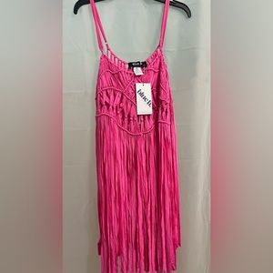 Blue B Collection swimsuit coverup, M/L, pink